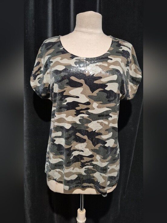 crosby. Tops - Crosby Sequin Camouflage Tee (Box C)